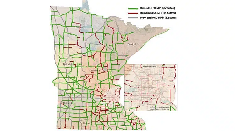 Minnesota speed limit change image