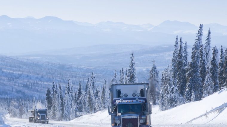 winter semi-truck driving and prevention of breakdowns