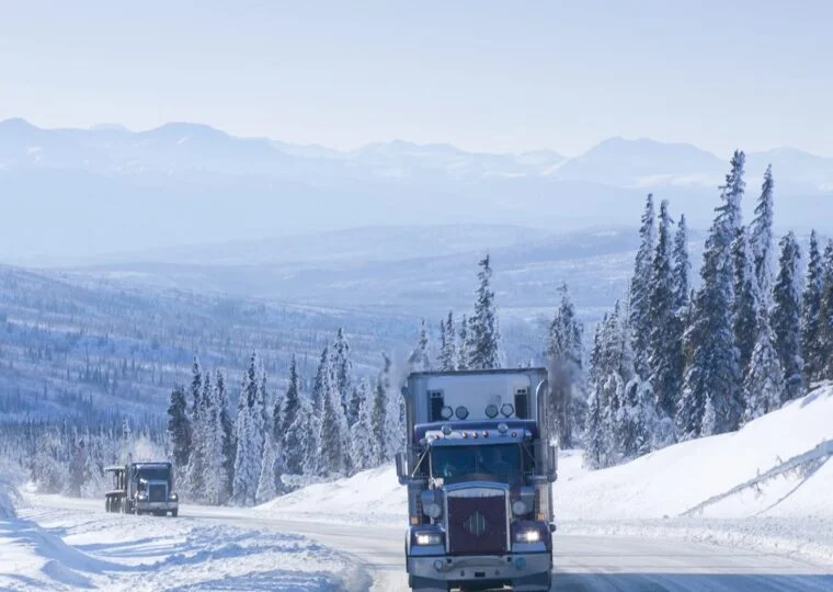 winter semi-truck driving and prevention of breakdowns