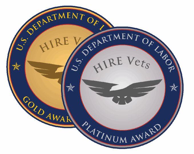 2025 HIRE VETS PLATINUM MEDALLION AWARD